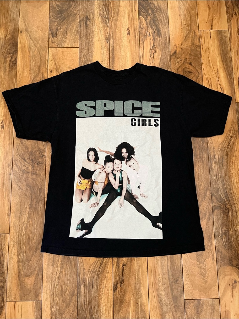 Spice Girls Group Picture Glitter T-Shirt
